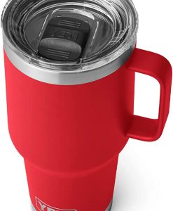 Yeti Rambler 30 oz. Travel Mug W/ Stronghold Lid - Rescue Red #21071501393
