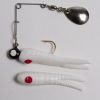 Betts 1/32 Oz Beetle Spin Split Tail White/Red Dot With Silver Blade #021ST-35N