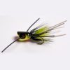 Betts Top Pop Frog Fly Lure Black/Chartreuse - Size 8 #301-8-4