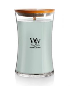WoodWick Large Hourglass Candle Sagewood & Seagrass #257772