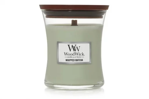 WoodWick Medium Hourglass Candle - Whipped Matcha #164827