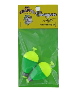 Mr Crappie Snap On Pear Bobber #MP125W-2YG