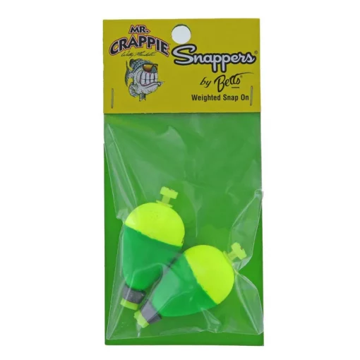 Mr Crappie Snap On Pear Bobber #MP125W-2YG