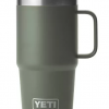 Yeti Rambler 20 Oz. Travel Mug W/Stronghold Lid - Camp Green #21071502436