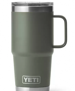 Yeti Rambler 20 Oz. Travel Mug W/Stronghold Lid - Camp Green #21071502436