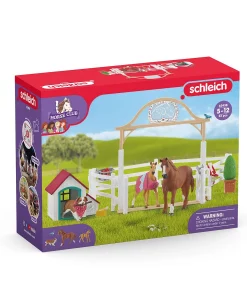 Schleich Horse Club Hannah’s Guest Horses With Ruby The Dog #42458