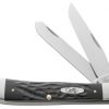 Case Knife Rough Black Jigged Synthetic Trapper #18221