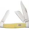 Case Knife Yellow Syntheic CS LG Stockman #00203