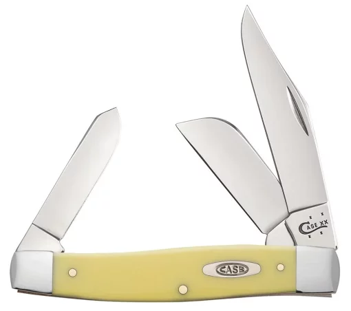 Case Knife Yellow Syntheic CS LG Stockman #00203