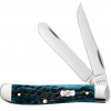 Case Knife Jig Mediterranean Blue Bone Mini Trapper #51852