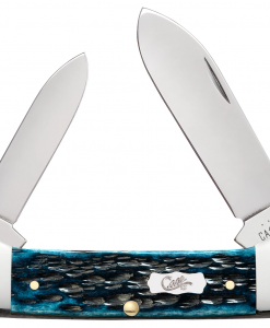 Case Knife Jig Mediterranean Blue Bone Canoe #51853