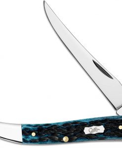 Case Knife Mediterranean Blue Bone MD TX Toothpick #51855