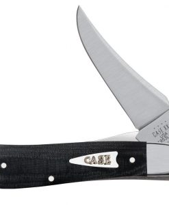 Case Knife Smooth Black Micarta Russlock #27734