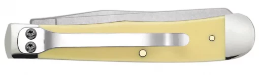 Case Knife Yellow Synthetic Trapper With Clip #C81091