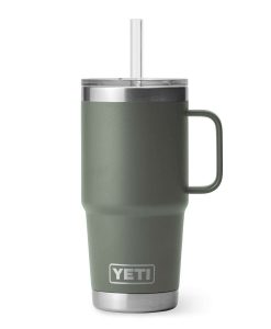 YETI Rambler 25 Oz Camp Green Straw Mug #21071502438