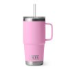 Yeti Rambler 25 Oz Mug with Straw Lid Power Pink #21071502073