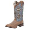 Dan Post Women's Laredo Santa Fe Boots Tan/Blue #5969