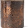 K & K Interiors 5" Antique Bronze Matte Glass Cylinder #16107B-SIBZ-2