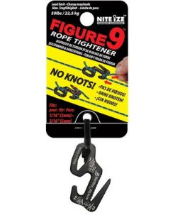 Nite Ize Figure 9 Small Rope Tightener -Black - Single Pack #F9S0201