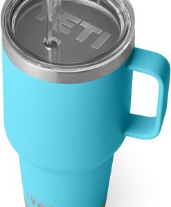 Yeti Rambler 35oz Mug With Straw - Stainless Steel - Reef Blue #21071502362