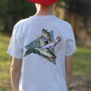 Burlebo Youth Triangle Diving Duck Tee - Heather Ash Grey