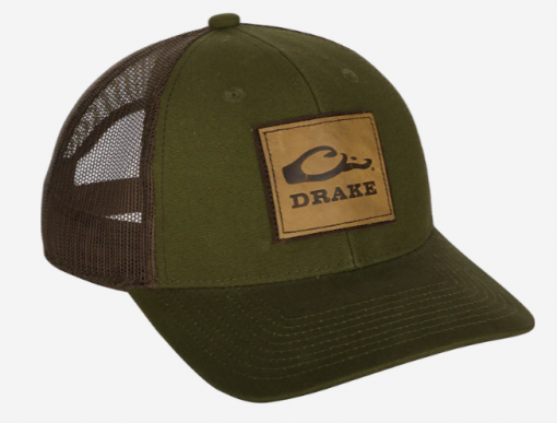 Drake Leather Patch Mesh Back Cap #DH4160-DGO