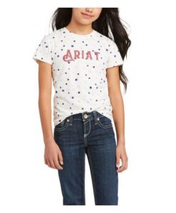 Ariat Girl's R.E.A.L Bespangled Short Sleeve T-Shirt #10036335