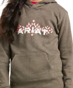 Ariat Girl's Real Chest Logo Hoodie #100377