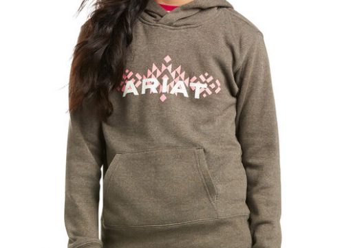 Ariat Girl's Real Chest Logo Hoodie #100377