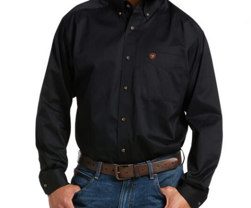 Ariat Men's Black Solid Classic Twill Shirt #10000502