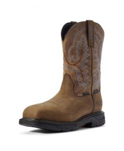 Ariat Men's Workhog Waterproof H2O XT Carbon Toe Boots - Brown #10031483
