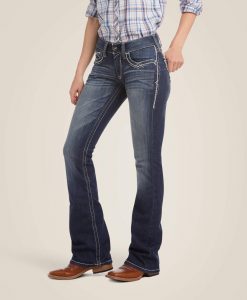 Ariat Women's R.E.A.L. Mid Rise Stretch Entwined Boot Cut Jean #10017510