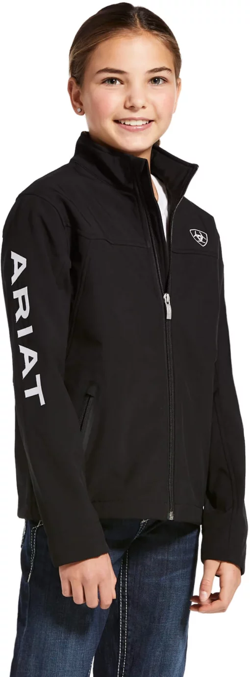 Ariat Youth New Team Black Softshell Jacket #10028657