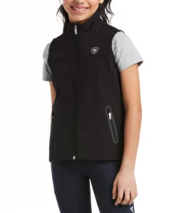 Ariat Youth New Team Black Softshell Vest #10034305