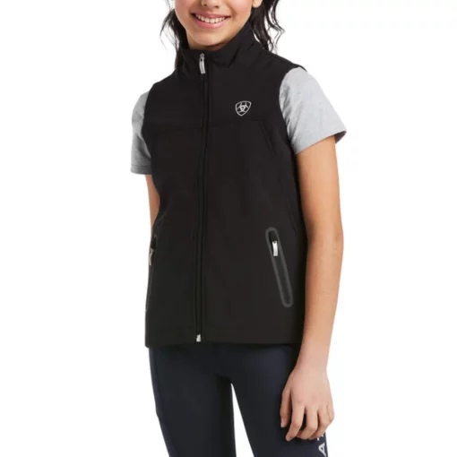Ariat Youth New Team Black Softshell Vest #10034305