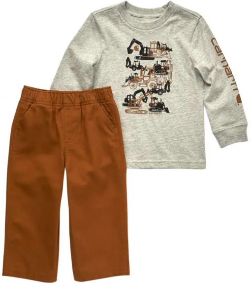 Carhartt Boys' Long-Sleeve T-Shirt & Canvas Pants Set (Infant) #CG8903