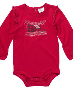 Carhartt Girls' Long-Sleeve Snowy Wonderland Graphic Bodysuit (Infants) #CA9846