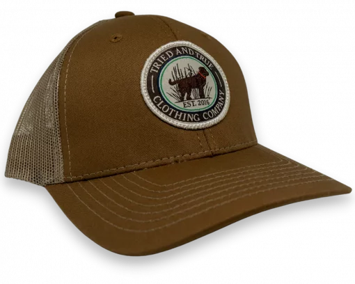 Tried and True Brand Brown Lab Patch Hat #TTH006BK