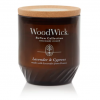Woodwick Medium Renew Candle - Lavender & Cypress #1726346