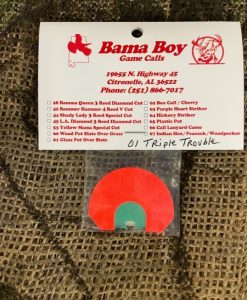 Bama Boy Game Calls #01 Triple Trouble Ghost Cut #BBGC01