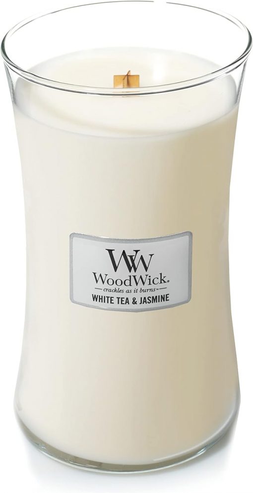 Woodwick Large Candle White Tea & Jasmine #93062