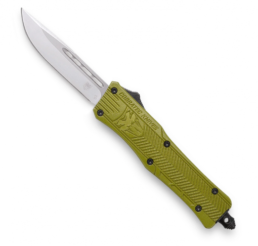 CobraTec Small CTK-1 Drop Not Serrated Knife - OD Green #SODCTK-1SDNS