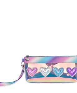 Omg Accessories Hearts Icy Clear Mini Wristlet #HRT-PCW17