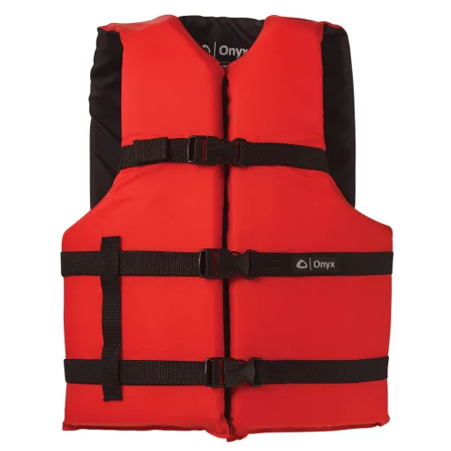Onyx Nylon General Purpose Adult Universal Life Jacket - Red/Black #K35700131