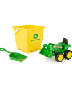 Tomy John Deere Sandbox Toy Set With Tractor, Bucket And Shovel #47339