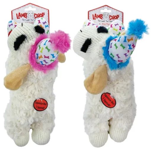 Multipet Birthday Lamb Chop with Birthday Hat Dog Toy #MP48706