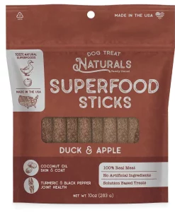 Dog Treat Naturals Superfood Sticks Duck & Apple 10oz #ZX0420