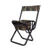 Allen Vanish Camo Folding Hunting Stool With Back - Black And Next G2 Camo #5854