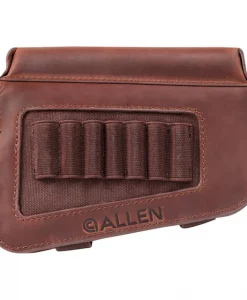 Allen Westcliff Leather Buttstock Rifle Cartridge Carrier - Brown #8519