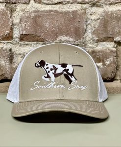 Southern Snap Signature Hunting Pointer Hat - Khaki/White